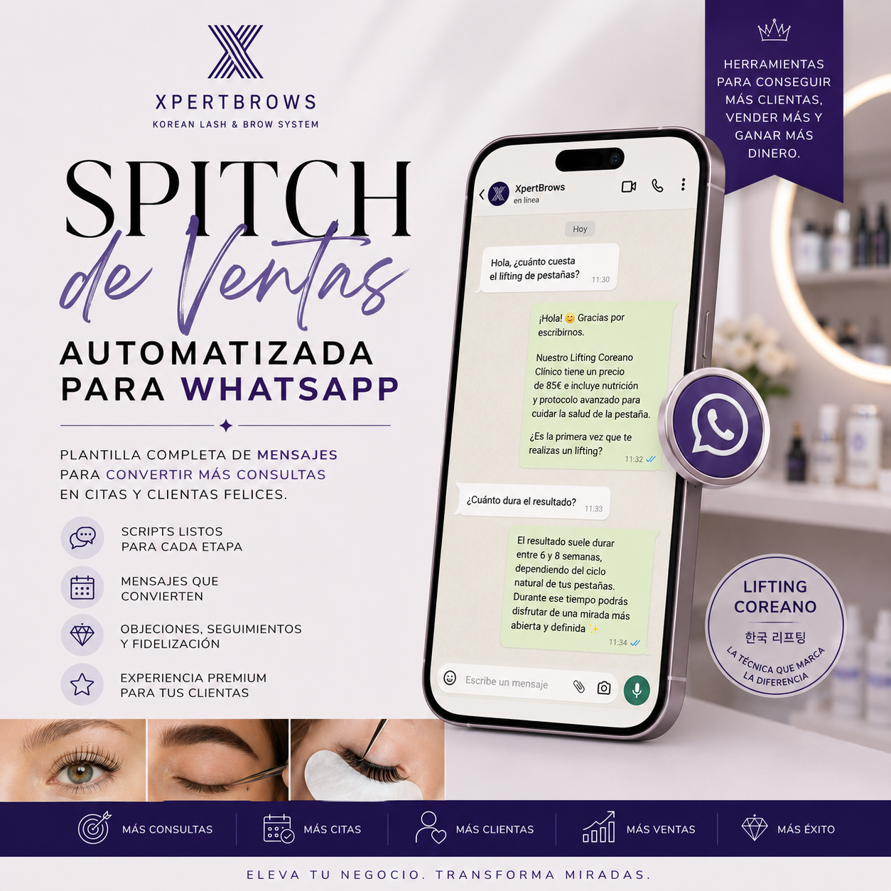 Spitch de venta automatizado para whatsapp