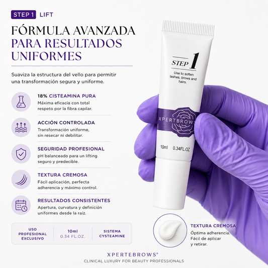 NUEVO - Paso 1 Cisteamina para Lifting de Pestañas y Lminado de Cejas