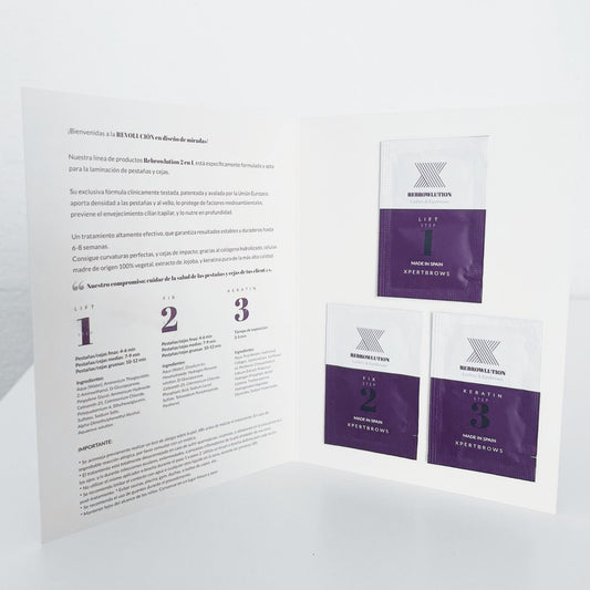 Discovery Kit REBROWLUTION Laminación Pestañas y Cejas Xpertbrows® Sobres 1ml (Hasta 4-5 servicios) - XpertBrows
