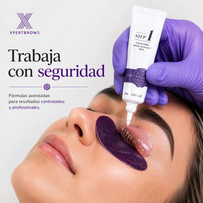 NUEVO - Paso 1 (18% Cisteamina) para Lifting de Pestañas y Laminado de Cejas