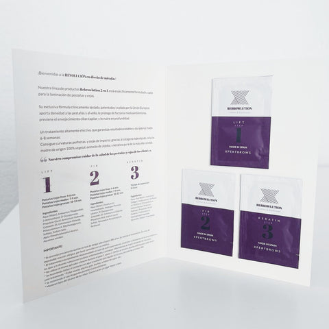 Discovery Kit REBROWLUTION Laminación Pestañas y Cejas Xpertbrows® Sobres 1ml (Hasta 4-5 servicios)