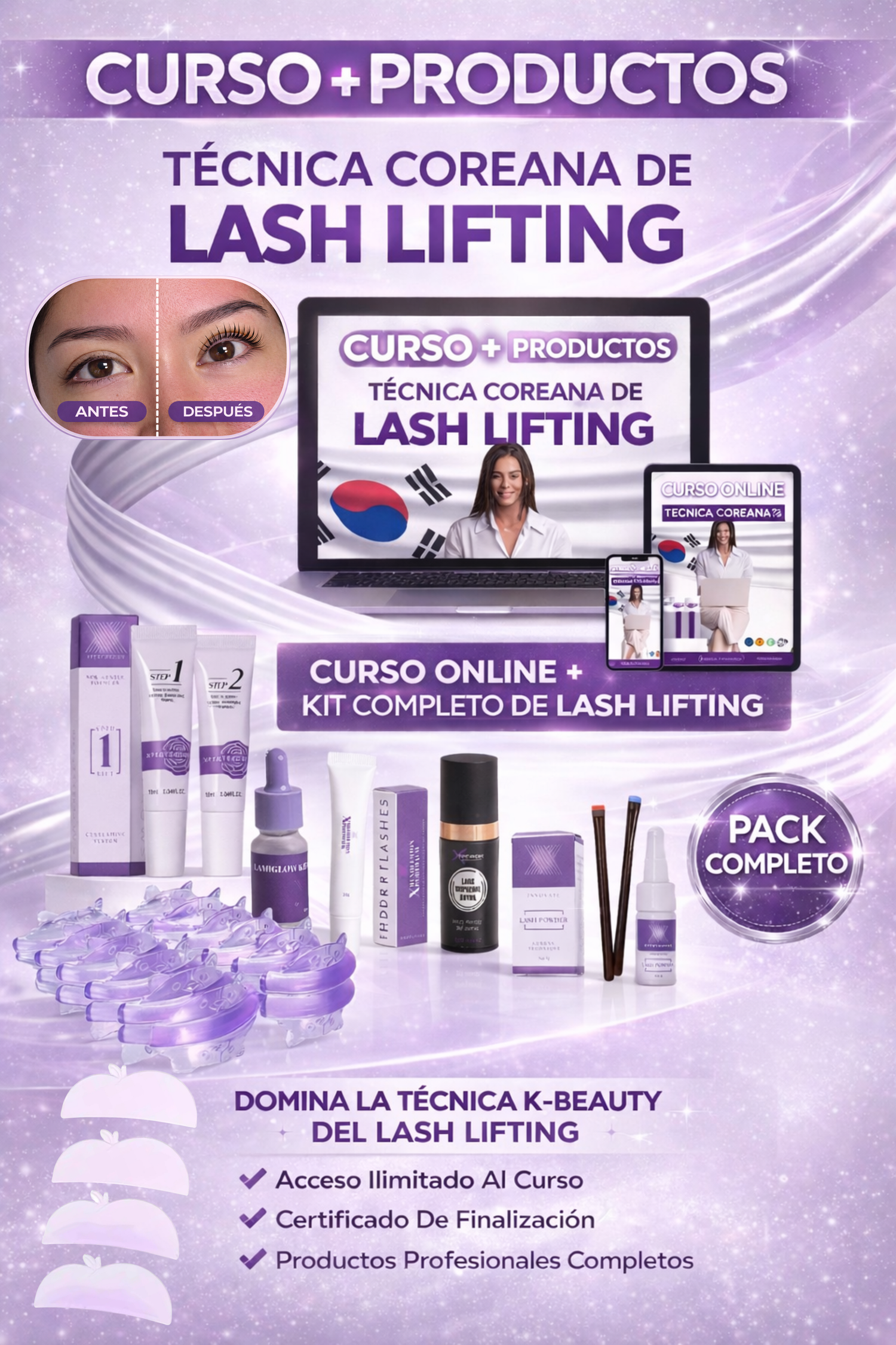 KIT COREANO + CURSO ONLINE (Gratis) - XpertBrows