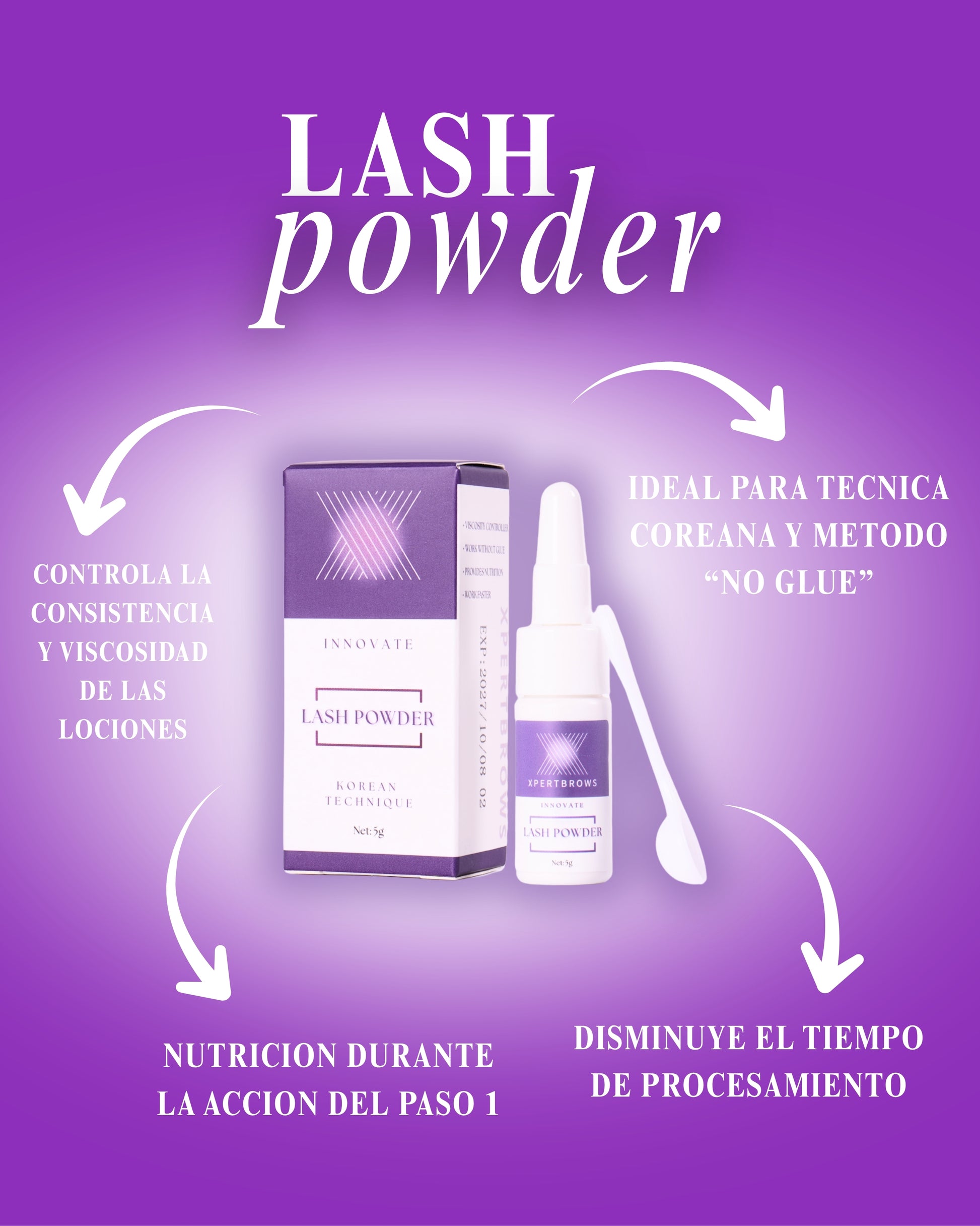 NUEVO Lash Powder (Sin pegamento) - XpertBrows
