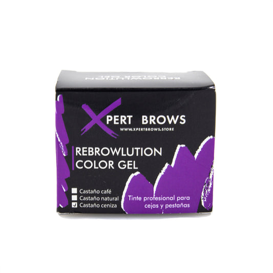 Rebrowlution Color Gel para cejas - Set profesional Tinte en Monodosis (pack 5 sobres) - XpertBrows